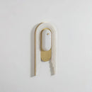Alabaster Stacked Oval Cascada Wall Sconce