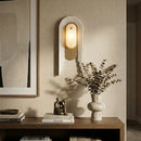 Alabaster Stacked Oval Cascada Wall Sconce
