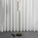 Alabaster Years Brass Floor Lamp