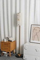 Alabaster Years Brass Floor Lamp