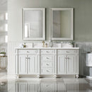 James Martin Bristol 72" Double Bathroom Vanity, Bright White
