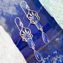 Albie Blue Lapis and Sterling Silver Drop Earrings