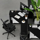 Ergonomic Desk Chair with Lumbar Support and Flip up Armrest-Black by LJGDeals