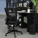 Ergonomic Desk Chair with Lumbar Support and Flip up Armrest-Black by LJGDeals