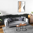 Set of 2 Modern Round Stacking Nesting Coffee Tables for Living Room by LJGDeals