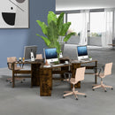Corner Computer Desk with Storage Shelf - Triangle Design by LJGDeals