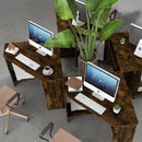 Corner Computer Desk with Storage Shelf - Triangle Design by LJGDeals