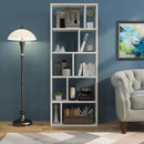 66 Inch Tall 5 Tiers Wood Bookshelf with 10 Open Compartments-White by LJGDeals