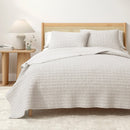 100% Cotton Honeycomb Waffle Garment Washed Quilt Set - Genevieve Collection by Great Bay Home