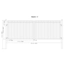 [12-18FT] Heavy-Duty Madrid-Style Premium Steel Dual-Swing Driveway Gate (SAK38546)