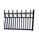 [12-18FT] Heavy-Duty Paris-Style Steel Premium Dual-Swing Driveway Gate (SAK97031)