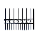 [12-18FT] Heavy-Duty Paris-Style Steel Premium Dual-Swing Driveway Gate (SAK97031)