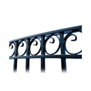 [12-18FT] Heavy-Duty Paris-Style Steel Premium Dual-Swing Driveway Gate (SAK97031)