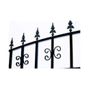 [12-18FT] Heavy-Duty Venice-Style Steel Dual-Swing Driveway Gate (SAK68025)