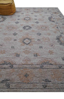 Alexa Custom Made Traditional Oushak Beige Hand Tufted wool rug