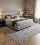 Alexa Custom Made Traditional Oushak Beige Hand Tufted wool rug