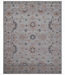 Alexa Custom Made Traditional Oushak Beige Hand Tufted wool rug