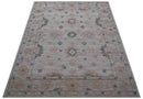 Alexa Custom Made Traditional Oushak Beige Hand Tufted wool rug