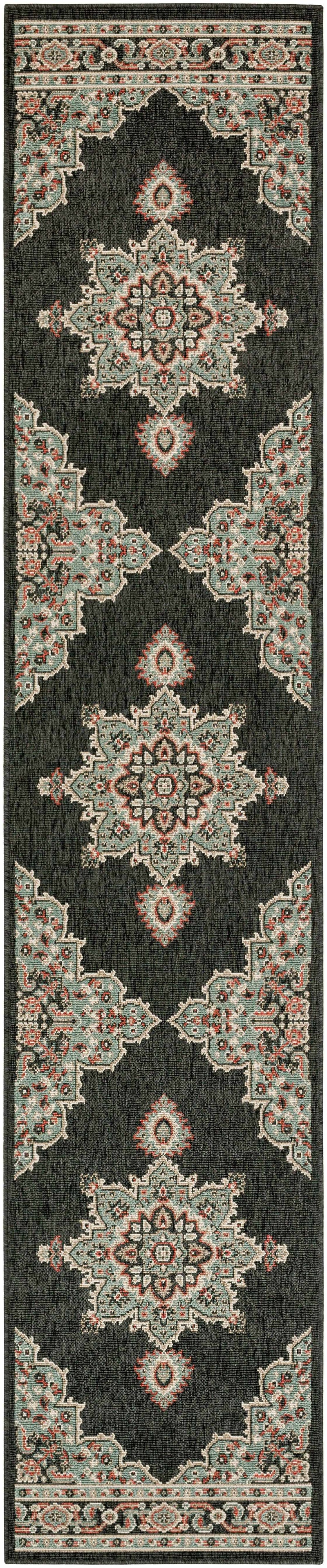 Roseglen Brown Medallion Area Rug