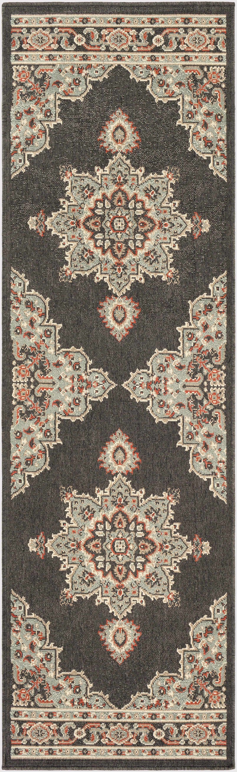 Roseglen Brown Medallion Area Rug