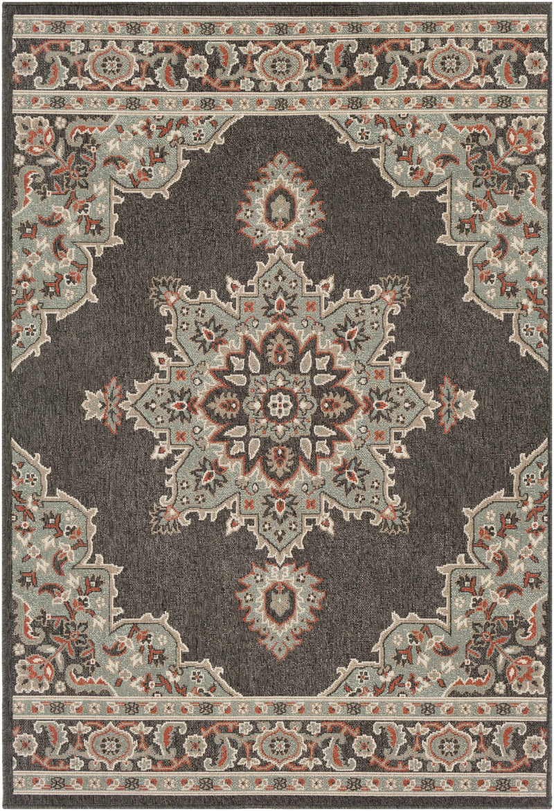 Roseglen Brown Medallion Area Rug