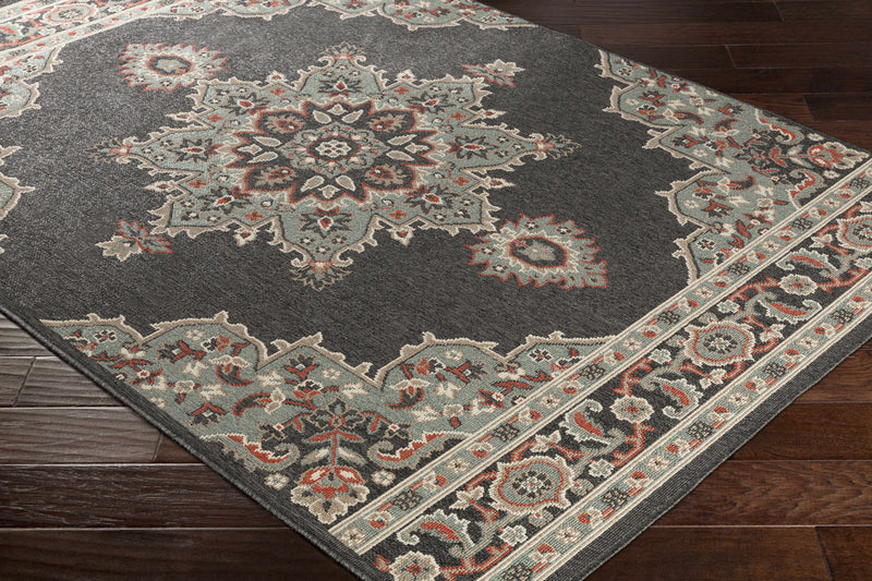 Roseglen Brown Medallion Area Rug