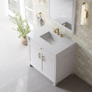 James Martin Bellshire 30" Mirror, Bright White