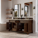 James Martin Brookfield 72" Double Bathroom Vanity, Honey Oak