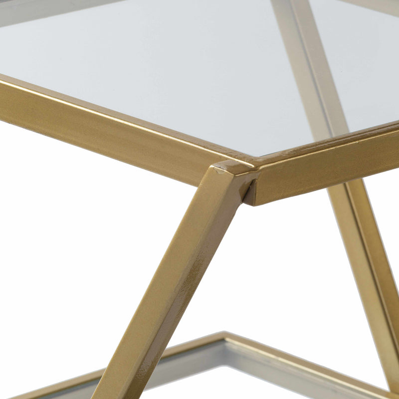 Lermoos Gold End Table