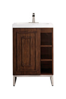 James Martin Alicante' 24" Single Bathroom Vanity, Mid-Century Acacia