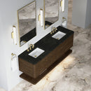 James Martin Allamari 72" Floating Double Bathroom Vanity, Sable