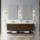 James Martin Allamari 72" Floating Double Bathroom Vanity, Sable