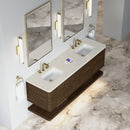 James Martin Allamari 72" Floating Double Bathroom Vanity, Sable