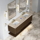 James Martin Allamari 72" Floating Double Bathroom Vanity, Sable