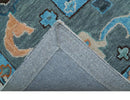Peach And Blue Traditional Hand Tufted Wool Area Rug - Custom Made Premium Quality by The Rug Decor