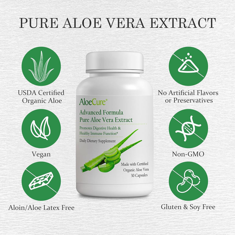 AloeCure Advanced Formula Capsules - 30ct Travel Size