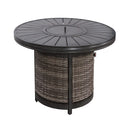 Alora 52-Inch Propane Fire Pit Wicker Table With Aluminum Top (SAK28510) by SAKSBY WHOLESALE