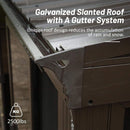 [10X12FT] Alora Atrium Premium Against Wall Mounted Solarium Sunroom With Galvanized Steel Sloping Roof (SAK96375) by SAKSBY.com