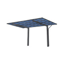 [10X17FT] Extra-Large Heavy-Duty Outdoor Aluminum Single Side Carport With Galvanized Metal Roof (SAK31279)