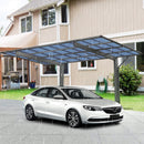 [10X17FT] Extra-Large Heavy-Duty Outdoor Aluminum Single Side Carport With Galvanized Metal Roof (SAK31279)