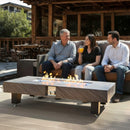Alora 54-Inch Modern Outdoor Propane Fire Pit Table With Waterproof Cover (SAK42628) by SAKSBY WHOLESALE