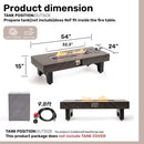 Alora 54-Inch Modern Outdoor Propane Fire Pit Table With Waterproof Cover (SAK42628) by SAKSBY WHOLESALE