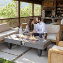 Alora 54-Inch Modern Outdoor Propane Fire Pit Table With Waterproof Cover (SAK42628) by SAKSBY WHOLESALE