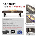 Alora 54-Inch Modern Outdoor Propane Fire Pit Table With Waterproof Cover (SAK42628) by SAKSBY WHOLESALE