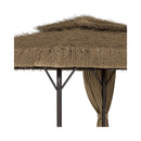 Alora Outdoor Double Canopy Aluminum Patio Gazebo With Hawaiian Thatch Roof (SAK39068) by SAKSBY WHOLESALE