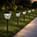 Alpan 10 Pack Solar Pathway LED Lights Outdoor-Stainless Steel 15 Lumen( Bronze )