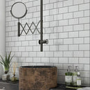 Alpina White Polished Marble Tiles 2 3/4x5 1/2