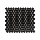 Alpine Glo Black Penny Hexagon Mosaic