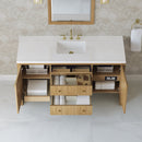 James Martin Hudson 60" Single Bathroom Vanity, Light Natural Oak