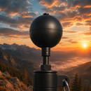 3" Aluminum Black Ball Flagpole Topper - Bronze Finish by Atlantic Flagpole